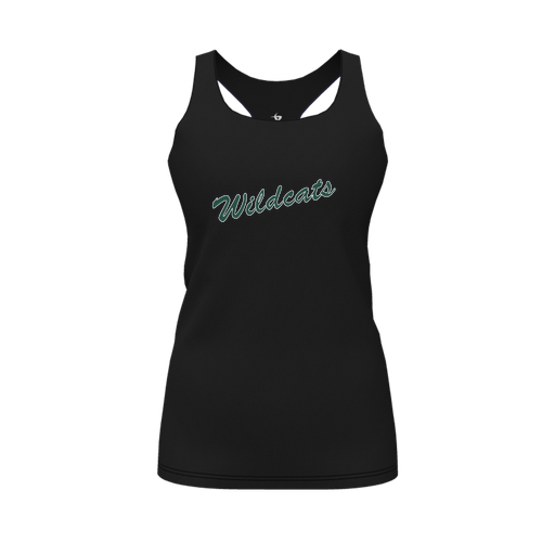 [CUS-DFW-RCBK-PER-BLK-FYS-LOGO2] Racerback Tank Top (Female Youth S, Black, Logo 2)