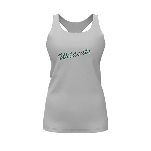 [CUS-DFW-RCBK-PER-GRY-FYS-LOGO2] Racerback Tank Top (Female Youth S, Gray, Logo 2)