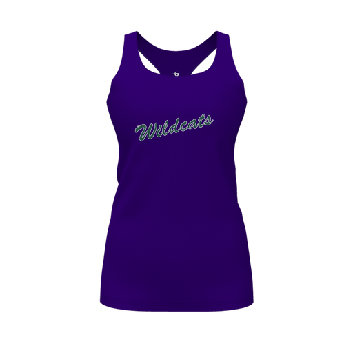 [FT0TRBPP-FYS-LOGO2] Decker Racerback Tank Top (Female Youth S, Purple, Logo 2)