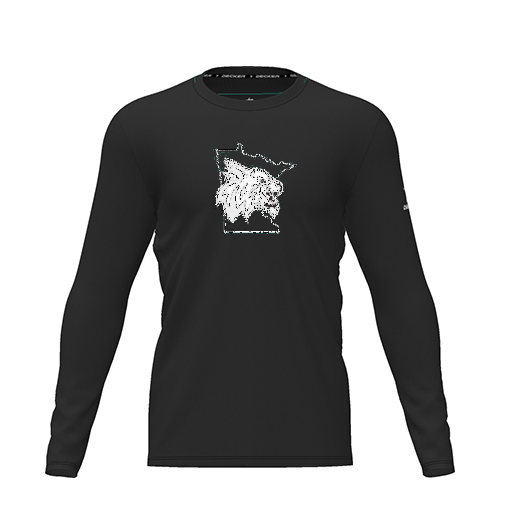 [CUS-DRIF-TEES-PER-CNK-LSL-BLK-YXS-LOGO3] Dri Fit Performance T-Shirt (Youth XS, Black, Logo 3, Long Sleeve)