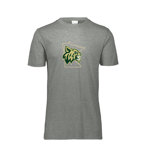 [FTSCUBGY-AS-LOGO3] Decker Men's Tri-Blend T-Shirt - Short Sleeve (Adult S, Gray, Logo 3)