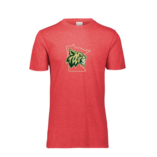 [3066.V96.S-LOGO3] Youth Ultra-blend T-Shirt (Youth S, Red, Logo 3)