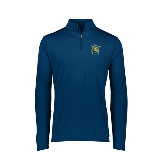 [FTLQFLNV-FAXS-LOGO3] Decker Women's Flex-Lite 1/4 Zip Shirt (Female Adult XS, Navy, Logo 3)