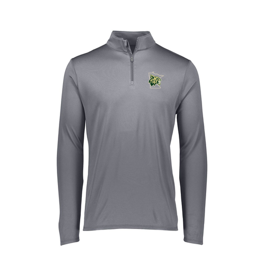 [FTLQFLGY-FAXS-LOGO3] Ladies Flex-Lite 1/4 Zip Shirt (Female Adult XS, Gray, Logo 3)