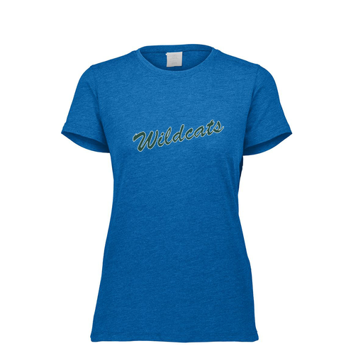 [FTSCUBRY-FAXS-LOGO2] Decker Women's Tri-Blend T-Shirt - Short Sleeve (Female Adult XS, Royal, Logo 2)