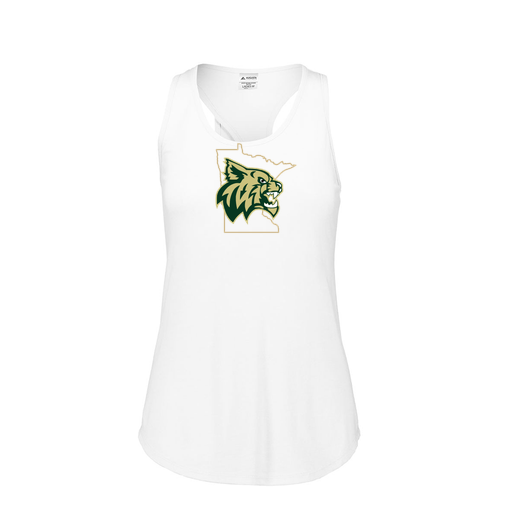 [3078.005.S-LOGO3] Ladies Tri Blend Tank Top (Female Adult S, White, Logo 3)