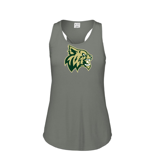 [3078.013.S-LOGO1] Ladies Tri Blend Tank Top (Female Adult S, Gray, Logo 1)