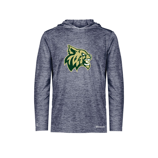 [FOLHCGNV-AS-LOGO1] Decker Men's Charge Hoodie (Adult S, Navy, Logo 1)