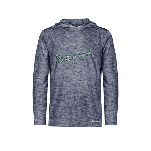 [FOLHCGNV-AS-LOGO2] Decker Men's Charge Hoodie (Adult S, Navy, Logo 2)