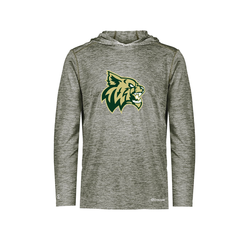 [FOLHCGGY-AS-LOGO1] Decker Men's Charge Hoodie (Adult S, Gray, Logo 1)