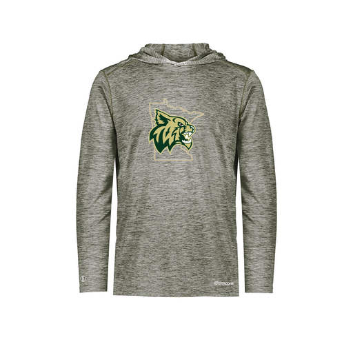 [FOLHCGGY-AS-LOGO3] Decker Men's Charge Hoodie (Adult S, Gray, Logo 3)