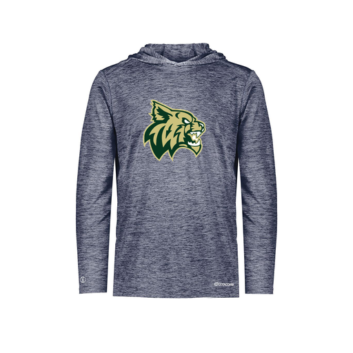 [FOLHCGNV-YS-LOGO1] Decker Youth Charge Hoodie (Youth S, Navy, Logo 1)