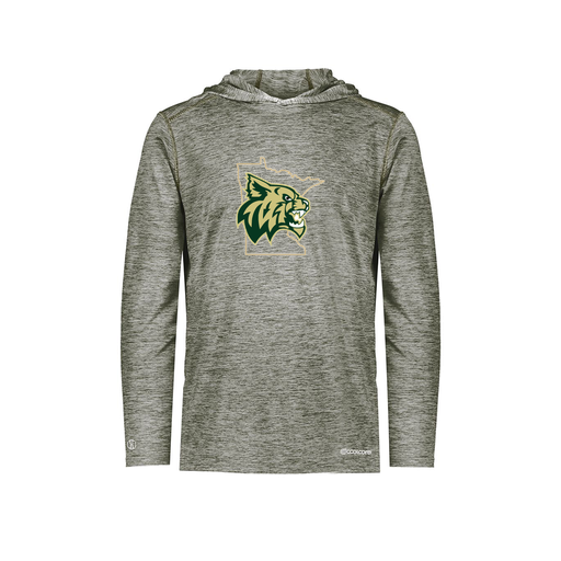 [FOLHCGGY-YS-LOGO3] Decker Youth Charge Hoodie (Youth S, Gray, Logo 3)