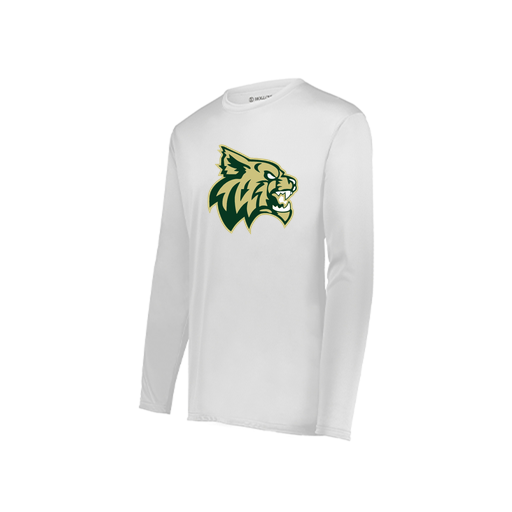 [222822.005.XS-LOGO1] Men's LS Smooth Sport Shirt (Adult XS, White, Logo 1)