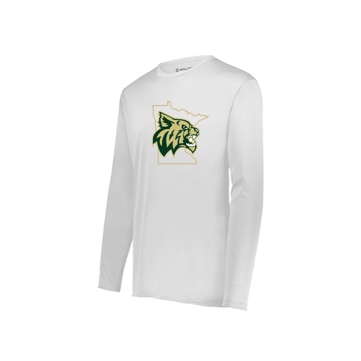 [222822.005.XS-LOGO3] Men's LS Smooth Sport Shirt (Adult XS, White, Logo 3)