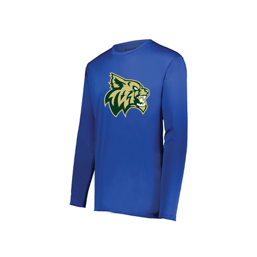 [222822.060.XS-LOGO1] Men's LS Smooth Sport Shirt (Adult XS, Royal, Logo 1)