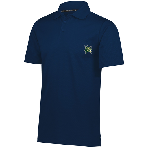 [222568.065.S-LOGO3] Men's Prism Polo (Adult S, Navy, Logo 3)