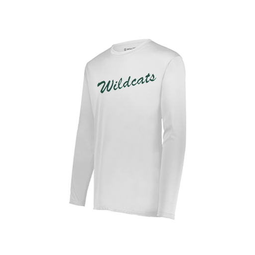 [222823.005.S-LOGO2] Youth LS Smooth Sport Shirt (Youth S, White, Logo 2)