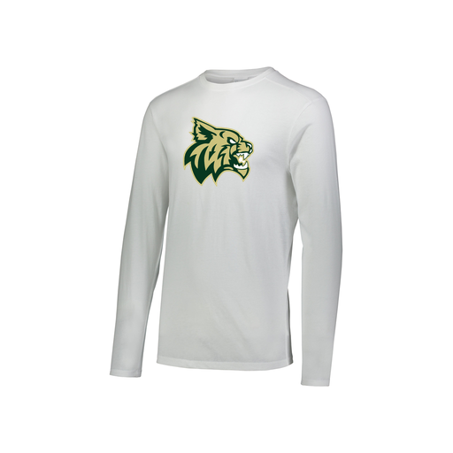 [3076.005.S-LOGO1] Youth LS Ultra-blend T-Shirt (Youth S, White, Logo 1)