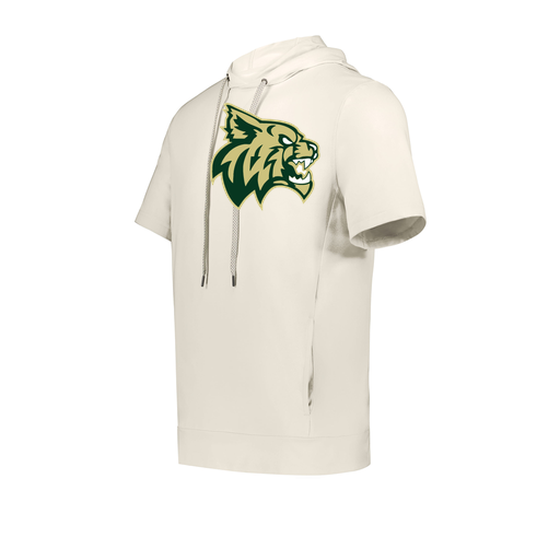 [222605-WHT-YS-LOGO1] YOUTH VENTURA SOFT KNIT SHORT SLEEVE HOODIE (Youth S, White, Logo 1)