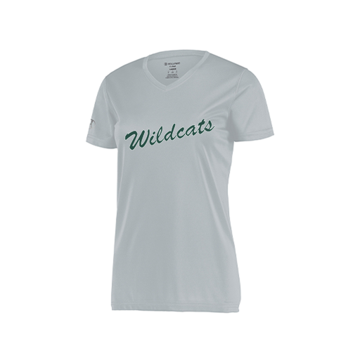 [222820.099.S-LOGO2] Ladies Movement Dri Fit Shirt (Female Adult S, Silver, Logo 2)